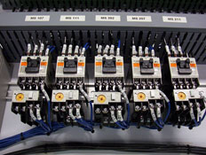 Aura Systems Motor Starters in Custom Control Panel 