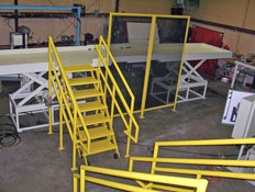Aura Systems Personnel Lifts with Variable Rise Stairs