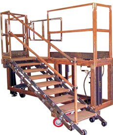 Aura Systems Operator Lift Platform with Variable Rise Stairs
